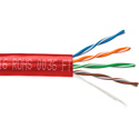 Photo of Belden 1872A CMR 4 Bonded Pair U/UTP CAT6+ Premise Horizontal Copper Cable 23AWG - Red - 1000 Foot