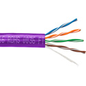 Belden 1872A CMR 4 Bonded Pair U/UTP CAT6+ Premise Horizontal Copper Cable 23AWG - Violet - 1000 Ft/Reel-In-Box