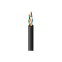 Photo of Belden 2146A CMR/CMX Indoor/Outdoor Cat 6 U/UTP 4-Pr Premise Horizontal Cable 350MHz - 23AWG - Black - 1000 Ft