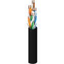 Belden 2412 CMR Enhanced Premise 350MHz CAT6+ 4 Pair U/UTP Cable Solid Copper 23 AWG - Black - 1000 Ft