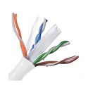 Photo of Belden 2412 CMR Enhanced Premise 350MHz CAT6+ 4 Pair U/UTP Cable Solid Copper 23 AWG - White - 1000 Ft/UnReel Box