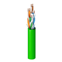 Photo of Belden 2412 CMR Enhanced Premise 350MHz CAT6+ 4 Pair U/UTP Cable Solid Copper 23 AWG - Green - 1000 Ft/Reel-in-Box
