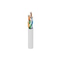 Photo of Belden 2412 CMR Enhanced Premise 350MHz CAT6+ 4 Pair U/UTP Cable Solid Copper 23 AWG - White - 1000 Ft/Reel-in-Box