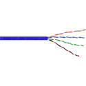 Photo of Belden 2412 CMR Enhanced Premise 350MHz CAT6+ 4 Pair U/UTP Cable Solid Copper 23 AWG - Blue - Per Foot