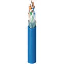 Photo of Belden 2412F Riser/CMR CAT6+ Enhanced Premise Horizontal 4-Pr Cable (350MHz) F/UTP Foil-Shld 23AWG - Lt Blue - 1000 Ft