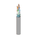 Photo of Belden 2412FS Riser/CMR CAT6+ Enhanced Premise Horizontal 4-Pr Cable (350MHz) F/UTP Foil-Shld 23AWG - Gray - 1000 Ft