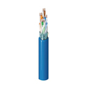 Photo of Belden 2412FS Riser/CMR CAT6+ Enhanced Premise Horizontal 4-Pr Cable (350MHz) F/UTP Foil-Shld 23AWG - Lt Blue - 1000 Ft