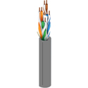 Photo of Belden 2413 Plenum/CMP 4-Pair Enhanced Cat 6+ 350MHz U/UTP Cable Solid/BC 23 AWG - Gray - 1000 Foot