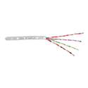 Photo of Belden 2413 Plenum/CMP 4-Pair Enhanced Cat 6+ 350MHz U/UTP Cable Solid/BC 23 AWG - White - 1000 Ft/UnReel Box