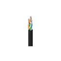 Photo of Belden 2413F CMP/Plenum Enhanced Category 6+ Premise Horizontal F/UTP Cable 4x23AWG - Black - 1000 Ft