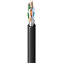 Belden 2413FS CMP/Plenum Cat6+ Enhanced Premise Horizontal F/UTP Cable 350MHz 4-Pair Shld/BC 23AWG - Black - 1000 Foot