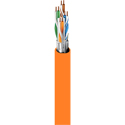 Photo of Belden 2413FS CMP/Plenum Cat6+ Enhanced Premise Horizontal F/UTP Cable 350MHz 4-Pair Shld/BC 23AWG - Orange - 1000 Foot
