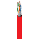 Photo of Belden 2413FS CMP/Plenum Cat6+ Enhanced Premise Horizontal F/UTP Cable 350MHz 4-Pair Shld/BC 23AWG - Red - 1000 Foot