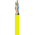 Photo of Belden 2413FS CMP/Plenum Cat6+ Enhanced Premise Horizontal F/UTP Cable 350MHz 4-Pair Shld/BC 23AWG - Yellow - 1000 Foot