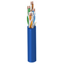 Photo of Belden 3612 Riser/CMR Cat 6+ Premium Premise Horizontal Cable (400MHz) U/UTP 23AWG - Blue - 1000 Ft/UnReel Box