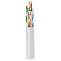 Photo of Belden 3612 Riser/CMR Cat 6+ Premium Premise Horizontal Cable (400MHz) U/UTP 23AWG - White - 1000 Ft/UnReel Box