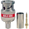 Belden 4731RBUHD3 12GHz 3-Piece BNC Crimp Connector for 4731R/Mini RG-11 Cable - 100 Pack