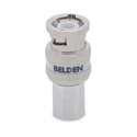 Belden 4794RBUHD1 12G-SDI Series 7 1-Piece UHD BNC Compression Connector for 4794R Cable - White Band - Each