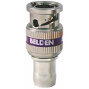 Photo of Belden 4855RBUHD1 12GHz 1-Piece BNC Compression Connector for 4855/Mini RG59 Cable - Violet Band - Each