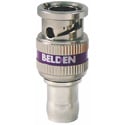 Belden 4855RBUHD1 12G-SDI 1-Piece BNC Compression Connector for 4855/Mini RG59 Cable - Violet Band