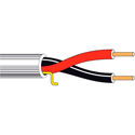 Photo of Belden 5000UE Riser-CL3R-FPLR Unshielded Security/Alarm/Commercial Audio Cable 2-Conductor BC 12AWG - Gray - 1000 Ft