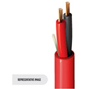 Photo of Belden 5000UE Riser-CL3R-FPLR Unshielded Security/Alarm/Commercial Audio Cable 2-Conductor BC 12AWG - Red - 1000 Foot