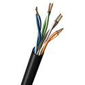 Photo of Belden 7923A CMX/MSHA Indoor/Outdoor UV/OIL Resistant 4-Pr DataTuff CAT5e Cable Sol BC 24AWG - Black - 1000 Ft