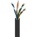 Photo of Belden 7924A CMR/CMX-Outdoor DataTuff Industrial Ethernet Cat5e Cable 4 Bonded Pr BC 24AWG UV/Oil Res - Black - 1000 Ft