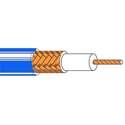 Belden 8241F RG59/22AWG Analog Coaxial Cable - Stranded BC / BC Braid / PVC Jacket - Blue - 1000 Foot