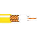 Photo of Belden 8241F RG59/22AWG Analog Coaxial Cable - Stranded BC / BC Braid / PVC Jacket - Yellow - 1000 Foot