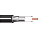 Belden 9116 CM Rated Series 6 RG6 CATV Broadband Video Coaxial Cable Solid BCCS - 18 AWG - Black - 1000 Foot