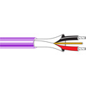 Photo of Belden 9451 CMR/Riser Rated Single Pair Analog Audio Cable 22 AWG - TC - Shielded - Violet - 1000 Foot
