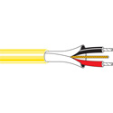 Photo of Belden 9451 CMR/Riser Rated Single Pair Analog Audio Cable 22 AWG - TC - Shielded - Yellow - 1000 Foot