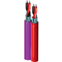 Photo of Belden 9451D CMR 2 Parallel Pr Low Volt Line Level Audio & Control Cable Shld/Str/TC 22AWG - Red/Purple - 1000 Ft/UnReel