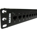 Photo of Belden AX-103253 1U CAT6plus KeyConnect 24-Port Patch Panel - Black