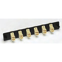 Belden AX100534 FiberExpress Adapter Strip with Loaded 6 ST Singlemode Adapters - Black