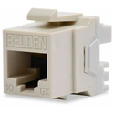 Photo of Belden AX102280 10GX RJ45 Cat6A KeyConnect Keystone Modular Jack - Gray