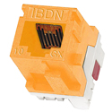 Photo of Belden AX102284 10GX Cat6A Keystone Modular Jack - Orange