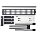 Belden AX103116 KeyConnect Modular Blank Keystone Patch Panel - 72-Port x 2RU - Black (Empty)