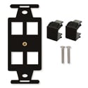 Photo of Belden AX104122 KeyConnect 106 2-Port Adapter - Compatible with KeyConnect UTP and Multimedia Modules - Black