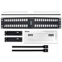 Photo of Belden AX104601 KeyConnect Angled Modular Keystone Patch Panel - 48 Port x 2RU - Black (Empty)