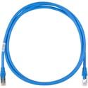 Belden C6F1106001 CMR 4 Pair Cat6+ F/UTP Patchcord - 24 AWG - Blue - 1 Foot