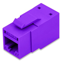 Photo of Belden RV6MJKUPR-B24 REVConnect CAT6+ UTP Modular Jack - T568 A/B - Bulk 24 Pack - Purple