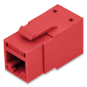 Photo of Belden RV6MJKURD-B24 REVConnect CAT6+ UTP Modular Jack - T568 A/B - Bulk 24 Pack - Red