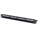 Belden RV6PPF2U48BK CAT6plus REVConnect 2U 48-Port Patch Panel - Black