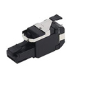 Belden RVAFPUBK-S1 REVConnect 10GX UTP T568 A/B Field Mount Modular RJ45 Connector - Plug - Black - Each