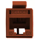 Photo of Belden RVAMJKUGY-B24 REVConnect 10GX UTP Modular Jack - Brown - 24 Pack