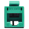 Photo of Belden RVAMJKUGN-B24 REVConnect 10GX UTP Modular Jack - Green - 24 Pack