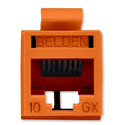 Photo of Belden RVAMJKUTN-S1 REVConnect 10GX Category 6A Connectors - Orange