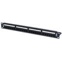 Belden RVAPPF1U24BK 10GX REVConnect Cat6a Patch Panel - 24 Port - 1U (Preloaded) - Black